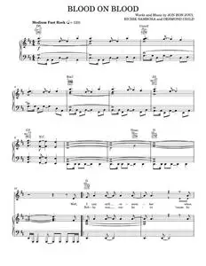 Blood on blood - Bon Jovi (Piano-Vocal-Guitar)