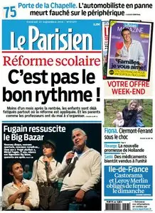 Le Parisien  + Journal de Paris du Vendredi 27 Septembre 2013