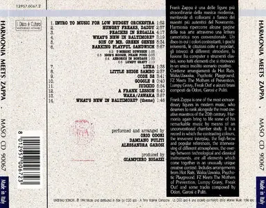 The Harmonia Ensemble - Harmonia Meets Zappa (1994) {Materiali Sonori}