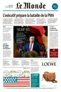 Le Monde du Jeudi 20 Juin 2019