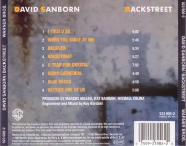 David Sanborn - Backstreet (1983) {Warner}