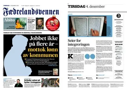 Fædrelandsvennen – 04. desember 2018