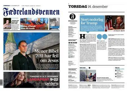 Fædrelandsvennen – 14. desember 2017