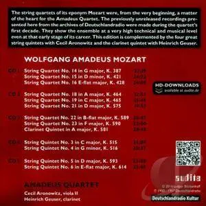 Amadeus Quartet - The RIAS Recordings Vol. III: Mozart (5CDs, 2014)