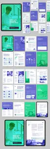 Modern Brochure Template with Education, School, College, University, Charity & Non Profit Theme ...