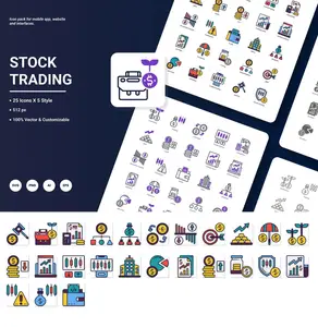 EE - Stock Trading Icon Pack SHWE6YC