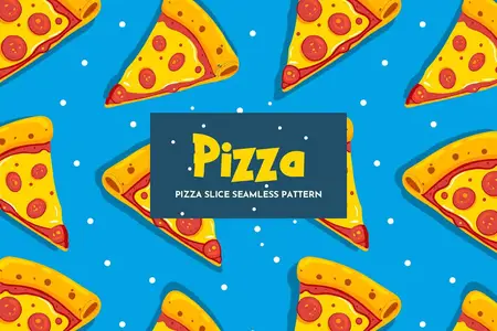 EE - Pizza Slice Seamless Pattern 48AKNZ9