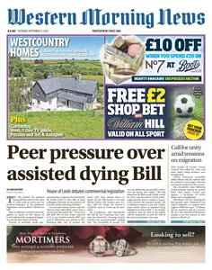 Western Morning News - 13 September 2025