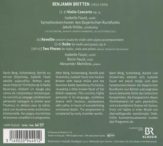 Isabelle Faust, Jakub Hrůša, Symphonieorchester des Bayerischen Rundfunks - Britten: Violin Concerto; Chamber Works (2024)