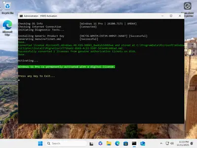 Windows 11 Pro 25H2 Build 26200.7171 (No TPM Required) Multilingual Preactivated November 2025