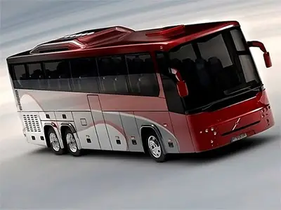 Volvo 9900 - 3D  Volvo 9900 Bus 2004 3d Model