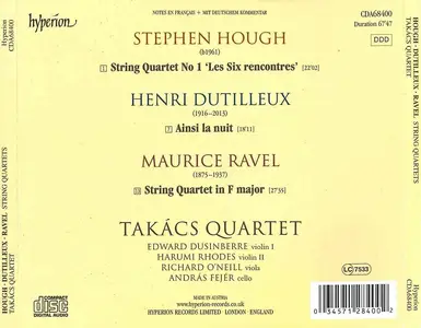 Takács Quartet - Hough, Dutilleux & Ravel: String Quartets (2023)