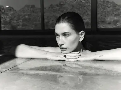 Hailey Bieber by Mikael Jansson for Vogue Italia August 2025