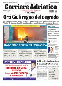 Corriere Adriatico Pesaro - 8 Ottobre 2025