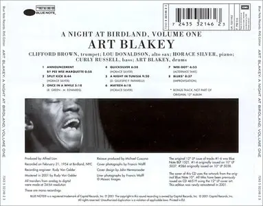 Art Blakey - A Night At Birdland, Vol. 1 & Vol. 2 (1954) [RVG Edition, 2001]