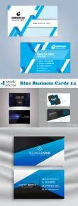 Vectors - Blue Business Cards 14