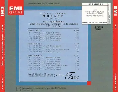 Jeffrey Tate, English Chamber Orchestra - Wolfgang Amadeus Mozart: Early Symphonies 1771-1776 (1995)