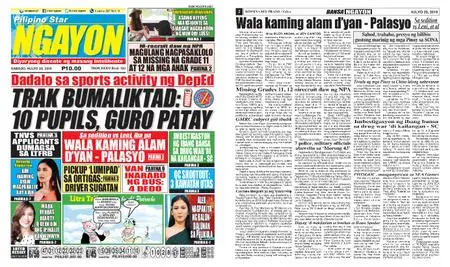 Pilipino Star Ngayon – Hulyo 20, 2019