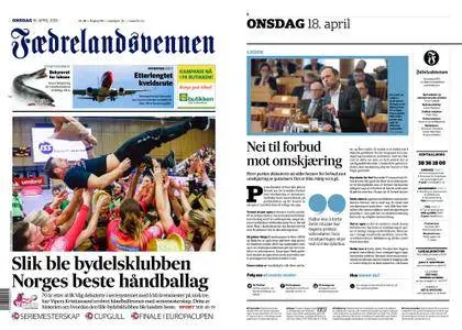 Fædrelandsvennen – 18. april 2018