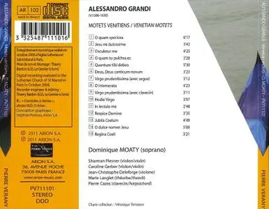 Dominique Moaty - Alessandro Grandi: Motets Vénitiens (2011)