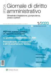 Giornale di diritto amministrativo - Gennaio 2020