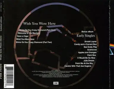 Pink Floyd ‎- Wish You Were Here (Plus Bonus Album "Early Singles") (2000)