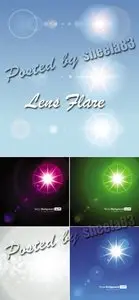 Lens Flare Backgrounds Vector