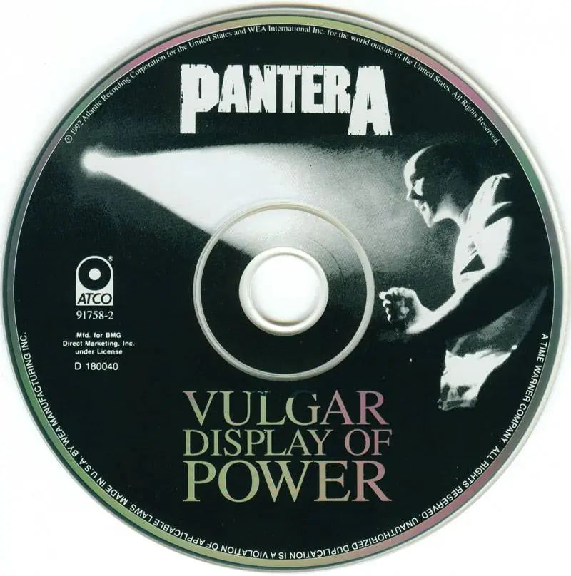 Pantera vulgar display of Power. Pantera 1992. 1992 Vulgar display of Power. Pantera vulgar display.