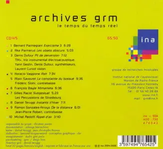 Archives GRM [Groupe de Recherches Musicales] (2005)
