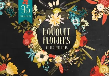 CreativeMarket - Bouquet Flowers