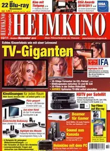 Heimkino Magazin Oktober November No 10 11 2010