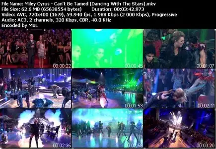 Miley Cyrus - Can't be tamed (Dancing with the Stars) (2010)