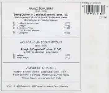 Amadeus Quartet - Schubert: String Quintet, Mozart: Adagio & Fugue in C minor (2001)