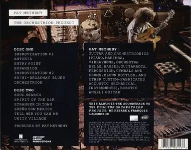 Pat Metheny - The Orchestrion Project (2012) [2CDs] {Nonesuch}