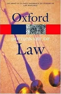 Elizabeth A. Martin, "A Dictionary of Law"(repost)