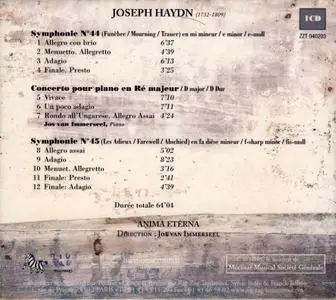 Jos van Immerseel, Anima Eterna - Haydn: Symphonies 44 & 45, Piano Concerto in D (2005)