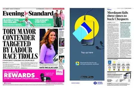 London Evening Standard – October 09, 2018