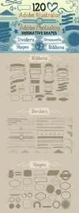 GraphicRiver 120 Handwritten Decorative Shapes 02