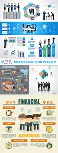 Vectors - Infographics with People 9