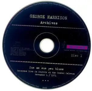 George Harrison - Sue Me Sue You Blues. Live In Seattle 1974 (2003)