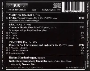 Håkan Hardenberger, Gothenburg Symphony Orchestra, Neeme Järvi - Martinsson, Pärt, Tamberg: Trumpet Concertos (2002)