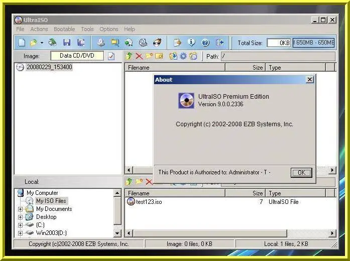 UltraISO Premium Edition 9.0.0 Build 2336 - Thinstall