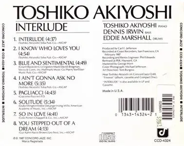 Toshiko Akiyoshi - Interlude (1987)