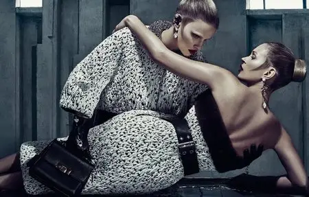 Kate Moss & Lara Stone by Steven Klein for Balenciaga Fall/Winter 2015-2016