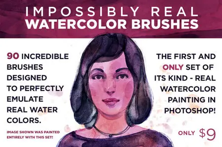 CreativeMarket - Kyle's REAL Watercolor for Photoshop