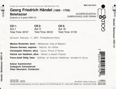 George Frideric Handel - Belshazzar [HWV 61] (3xCD)