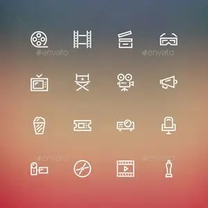 GraphicRiver Cinema Icons