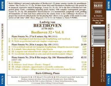 Boris Giltburg - Ludwig van Beethoven: Complete Piano Sonatas Nos. 27-29, Vol. 8 (2021)