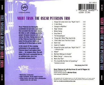 The Oscar Peterson Trio – Night Train (1962) (Verve Master Edition – 20-Bit Remaster) (With Previously Unissued Tracks)