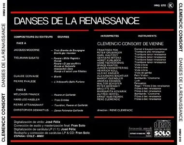 Clemencic Consort - Danses de la Renaissance (LP / FLAC)